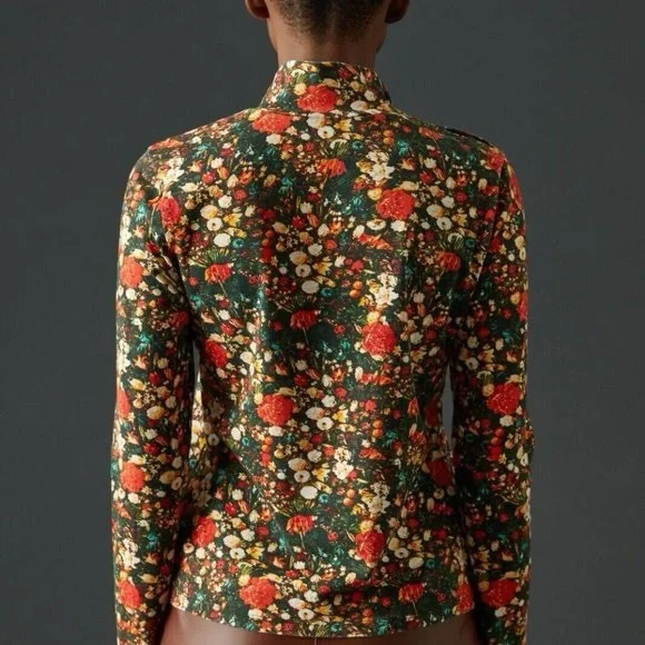 Anthropologie. Maeve Long Sleeve Floral Print Turtleneck. Size XL. - Picture 2 of 12